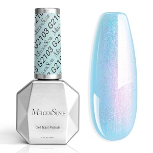 image:imageMelodySusie Galaliver Pink Glitter Gel Nail Polish 15ML Sparkly Purple Shimmer Gel Polish Soak Off UV LED Cured Long Lasting Gift for Women DIY Nail Design Nail Art Manicure X06Aurora Blue ShimmerG2103