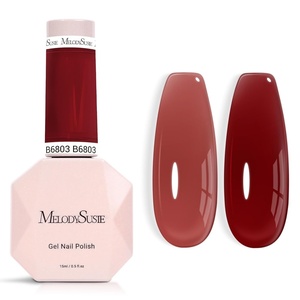 image:imageMelodySusie Gel Nail Kit with PART06G Cordless UV Lamp Rechargeable LED UV Light with Smart Sensor Classic Popular Colors Plant Based Nails Polish with Top Base Coat Builder Gel Beginner Nail KitRed BrownB6803