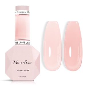 image:imageMelodySusie Gel Nail Kit with PART06G Cordless UV Lamp Rechargeable LED UV Light with Smart Sensor Classic Popular Colors Plant Based Nails Polish with Top Base Coat Builder Gel Beginner Nail KitAMilky PinkJM08