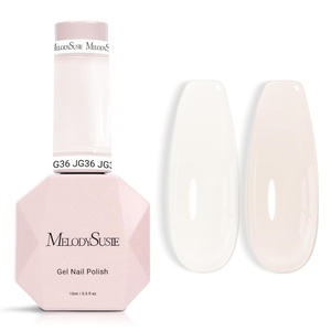 image:imageMelodySusie Gel Nail Kit with PART06G Cordless UV Lamp Rechargeable LED UV Light with Smart Sensor Classic Popular Colors Plant Based Nails Polish with Top Base Coat Builder Gel Beginner Nail KitMilky WhiteJG36