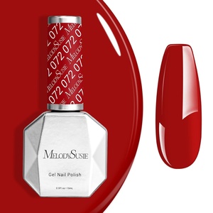 image:imageMelodySusie Gel Nail Polish Kit with UV Light PART06F Popular Color Gel with Builder and Baser ampGlossy Top Coat Soak Off Includes Nail Art Tools Nail Art Gift for Women amp GirlsAChristmas Red072
