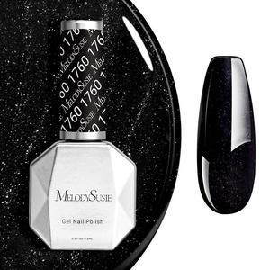 image:imageMelodySusie Gel Nail Polish Kit with UV Light PART06F Popular Color Gel with Builder and Baser ampGlossy Top Coat Soak Off Includes Nail Art Tools Nail Art Gift for Women amp GirlsABlack Shimmer1760
