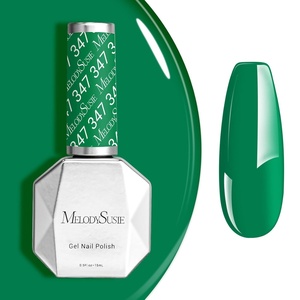image:imageMelodySusie Gel Nail Polish Kit with UV Light PART06F Popular Color Gel with Builder and Baser ampGlossy Top Coat Soak Off Includes Nail Art Tools Nail Art Gift for Women amp GirlsBright Parrot Green347