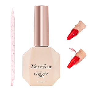 image:imageMelodySusie Gel Polish Liquid Latex for Nails Peel off Cuticle Guard for Nail Polish Nail Art Liquid Latex Barrier Protector Manicure Cuticle Protectors with Stick Manicure Home DIY Salon 15ML053 Fl Oz Pack of 1