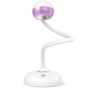 image:imageMelodySusie Gooseneck Cordless UV Nail Lamp with Adjustable Light Angle SPro09M 2in1 Rechargeable Fast Curing Nail Dryer Cures All Gels Especially Rhinestone Glue amp Liner Gel PolishRose Gold Nail Art Lamp