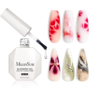 image:imageMelodySusie Hema Free Clear Builder Nail Gel for Nails Thickening Tpo Free 05 Fl Oz Soak Off UV Extension Gel Nail Art Design Salon DIY Manicure at Home for WomenClear1PCS Hema Free Blooming Gel