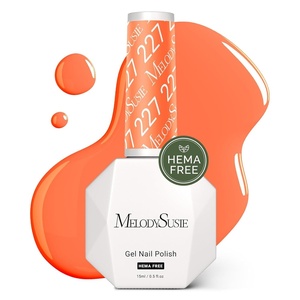 image:imageMelodySusie Hema Free Gel Nail Polish 05 Fl Oz Thick Macaron Orange Gel Polish Non Toxic Long Lasting Soak Off UV Nail Polish Manicure Nail Design Salon DIY Nail Art at Home 227