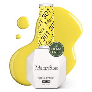 image:imageMelodySusie Hema Free Gel Nail Polish 05 Fl Oz Thick Yellow Gel Polish Non Toxic Long Lasting Soak Off UV Nail Polish Manicure Nail Design Salon DIY Nail Art at Home 301