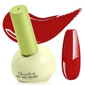 image:imageMelodySusie Highly Pigmented Gel Nail Polish Set 056 floz TiltandStand Bottle HEMA Free PlantBased Formula 6 Colors Macarons Soak Off UV LED Manicure Kit Gift BoxMocha Brown Dark RedB2806Camellia Rouge Red