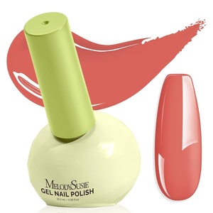 image:imageMelodySusie Highly Pigmented Gel Nail Polish Set 056 floz TiltandStand Bottle HEMA Free PlantBased Formula 6 Colors Macarons Soak Off UV LED Manicure Kit Gift BoxMocha Brown Dark RedB2501Starburst Orange
