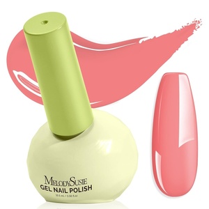 image:imageMelodySusie Highly Pigmented Gel Nail Polish Set 056 floz TiltandStand Bottle HEMA Free PlantBased Formula 6 Colors Macarons Soak Off UV LED Manicure Kit Gift BoxMocha Brown Dark RedB2609Peachesn Cream