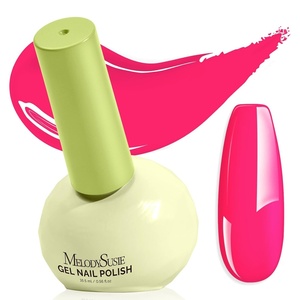 image:imageMelodySusie Highly Pigmented Gel Nail Polish Set 056 floz TiltandStand Bottle HEMA Free PlantBased Formula 6 Colors Macarons Soak Off UV LED Manicure Kit Gift BoxMocha Brown Dark RedB7605bright Pink