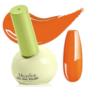 image:imageMelodySusie Highly Pigmented Gel Nail Polish Set 056 floz TiltandStand Bottle HEMA Free PlantBased Formula 6 Colors Macarons Soak Off UV LED Manicure Kit Gift BoxMocha Brown Dark RedB2502Calypso Orange