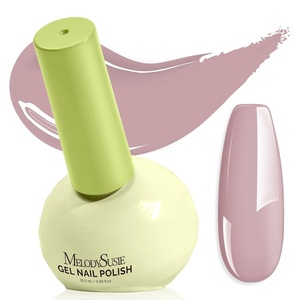 image:imageMelodySusie Highly Pigmented Gel Nail Polish Set 056 floz TiltandStand Bottle HEMA Free PlantBased Formula 6 Colors Macarons Soak Off UV LED Manicure Kit Gift BoxMocha Brown Dark RedB2608Pink Eraser