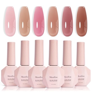 image:imageMelodySusie Jelly Gel Nail Polish Set6 Transparent ColorsMilky or Jelly TextureAutumn and Winter Dark Colors Soak Off UV LED Light Cure or Salon Manicure and Nail Art DIY at HomeRetro Mauve Jelly Set