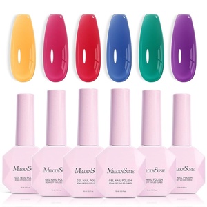 image:imageMelodySusie Jelly Gel Nail Polish Set6 Transparent ColorsMilky or Jelly TextureAutumn and Winter Dark Colors Soak Off UV LED Light Cure or Salon Manicure and Nail Art DIY at HomeNeon Jelly Splash 15ML