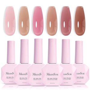 image:imageMelodySusie Jelly Gel Nail Polish Set6 Transparent ColorsMilky or Jelly TextureAutumn and Winter Dark Colors Soak Off UV LED Light Cure or Salon Manicure and Nail Art DIY at HomeRetro Mauve Jelly Set 15ML