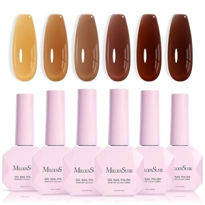 image:imageMelodySusie Jelly Gel Nail Polish Set6 Transparent ColorsMilky or Jelly TextureAutumn and Winter Dark Colors Soak Off UV LED Light Cure or Salon Manicure and Nail Art DIY at HomeWarm Harvest Jelly Set
