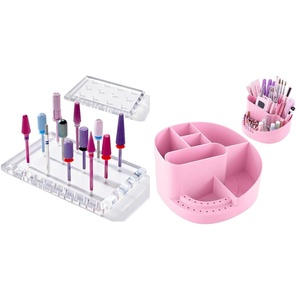 image:imageMelodySusie Nail Drill Bits Holder with 12 Holes and Nail Art Tools Storage Box