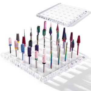 image:imageMelodySusie Nail Drill Bits Holder with 36 Holes Visible Sturdy and Compatible with 332 Acrylic Drill Bit Organizer and Storage for Salon amp Home Squarenot include bitsSquare