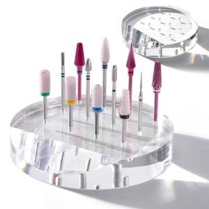 image:imageMelodySusie Nail Drill Bits Holder with 36 Holes Visible Sturdy and Compatible with 332 Acrylic Drill Bit Organizer and Storage for Salon amp Home Squarenot include bitsRound