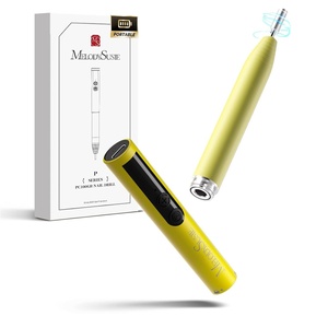 image:imageMelodySusie PocketNail PenShaped Cordless Modular Nail Drill PC100GR 20000RPM Slim Portable Rechargeable Electric File for Manicure Pedicure Nail Care Shaping amp Gel Removal at Home for BeginnersKit  Lemon Grass