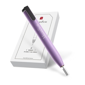 image:imageMelodySusie PocketNail Slim Ergonomic PenShaped USB Nail Drill PC100G 20000RPM Portable Electric File for All Manicure Pedicure Nail Care Shaping amp Gel Removal at Home for BeginnersGrape Ice