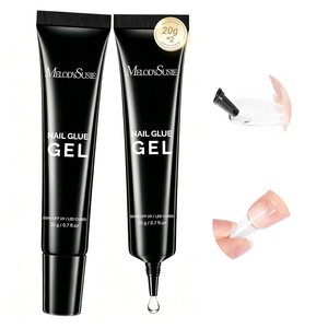 image:imageMelodySusie Short Ballerina X Nail Tips  300Pcs 15 Sizes Clear Acrylic Half Matte Full Cover Press on Nails for DIY Extension amp Salon UsePreShaped for LongLasting ManicureSolid Nail Glue 2PCS