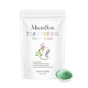 image:imageMelodySusie Tea Tree Oil Foot Soak with Sea Salt  Moisturizing Pedicure Treatment for Softening Calluses amp Soothing Tired Feet  16oz Relaxing Foot Bath to Refresh amp Rejuvenate 1 Pound