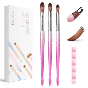 image:imageMelodySusie Update Nail Stand for Press Ons Cute Cat Claw Magnetic Base for Painting Display Holder with Reusable DoubleSided Tape for Home DIY Salon Supplies Rose PinkPinkSilver