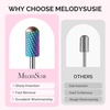 image:imageMelodySusie 10Pcs Nail Drill Bits Set 332 Tungsten Carbide amp Ceramic Efile Bits for Acrylic Gel Removal Diamond Cuticle Bits for Manicure Prep Salon Home Nail Care SuppliesWhite amp ColorfulWhite  Colorful