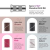 image:imageMelodySusie 10pcs Nail Drill Bits Set 332 Inch Diamond Cuticle Bits for Nail Drill EFile Manicure Pedicure Remover Tools for Acrylic Gel Nails Salon Home Use Nail Care Supplies RainbowSanding Bands