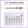 image:imageMelodySusie 10pcs Nail Drill Bits Set 332 Inch Diamond Cuticle Bits for Nail Drill EFile Manicure Pedicure Remover Tools for Acrylic Gel Nails Salon Home Use Nail Care Supplies RainbowSmall Sanding Bands