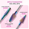 image:imageMelodySusie 13Pcs Nail Drill Bits Set 332 Tungsten Carbide amp Ceramic Efile Bits for Acrylic Gel Removal Diamond Cuticle Bits for Manicure Prep Salon Home Nail Care Supplies Pink amp ColorfulWhite  Colorful