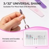 image:imageMelodySusie 13Pcs Nail Drill Bits Set 332 Tungsten Carbide amp Ceramic Efile Bits for Acrylic Gel Removal Diamond Cuticle Bits for Manicure Prep Salon Home Nail Care Supplies Pink amp ColorfulWhite  Colorful