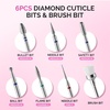 image:imageMelodySusie 13Pcs Nail Drill Bits Set 332 Tungsten Carbide amp Ceramic Efile Bits for Acrylic Gel Removal Diamond Cuticle Bits for Manicure Prep Salon Home Nail Care Supplies Pink amp ColorfulWhite  Colorful