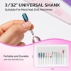 image:imageMelodySusie 13Pcs Nail Drill Bits Set 332 Tungsten Carbide amp Ceramic Efile Bits for Acrylic Gel Removal Diamond Cuticle Bits for Manicure Prep Salon Home Nail Care Supplies Pink amp ColorfulPink  Colorful