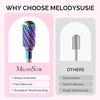 image:imageMelodySusie 13Pcs Nail Drill Bits Set 332 Tungsten Carbide amp Ceramic Efile Bits for Acrylic Gel Removal Diamond Cuticle Bits for Manicure Prep Salon Home Nail Care Supplies Pink amp ColorfulPink  Colorful