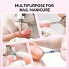 image:imageMelodySusie 20pcs Nail Drill Bits Set 332 Inch Diamond Cuticle Nail Bits Kit for Nail Drill EFile Manicure Pedicure Remover Tools for Acrylic Gel Nails Salon Home Nail Care Supplies Silver