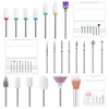 image:imageMelodySusie 21pcs Nail Drill Bit Set Professional 332 Ceramic Diamond Carbide Acrylic Gel Nail Art Tool Kit Cuticle Remover Bit for Acrylic Gel Dip Powder Nail Manicure Pedicure Salon Home21pcs Nail Drill Bits
