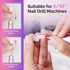 image:imageMelodySusie 21pcs Nail Drill Bit Set Professional 332 Ceramic Diamond Carbide Acrylic Gel Nail Art Tool Kit Cuticle Remover Bit for Acrylic Gel Dip Powder Nail Manicure Pedicure Salon Home21Pcs Pink Bits with 25Hole Box