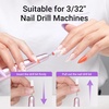 image:imageMelodySusie 21pcs Nail Drill Bit Set Professional 332 Ceramic Diamond Carbide Acrylic Gel Nail Art Tool Kit Cuticle Remover Bit for Acrylic Gel Dip Powder Nail Manicure Pedicure Salon Home21pcs Nail Drill Bits