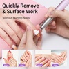 image:imageMelodySusie 21pcs Nail Drill Bit Set Professional 332 Ceramic Diamond Carbide Acrylic Gel Nail Art Tool Kit Cuticle Remover Bit for Acrylic Gel Dip Powder Nail Manicure Pedicure Salon Home21Pcs Bits with 25Hole Box
