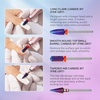 image:imageMelodySusie 3Pcs Nail Drill Bits Set 332 Carbide Tungsten Bits Long Flame Smooth Round Top Small Barrel and Tapered Nib Bits Suitable for Manicure Pedicure Cuticle Gel Acrylic Remover PurpleC Set