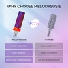 image:imageMelodySusie 3Pcs Nail Drill Bits Set 332 Carbide Tungsten Bits Long Flame Smooth Round Top Small Barrel and Tapered Nib Bits Suitable for Manicure Pedicure Cuticle Gel Acrylic Remover PurpleE Set