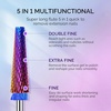 image:imageMelodySusie 3Pcs Nail Drill Bits Set 332 Carbide Tungsten Bits Long Flame Smooth Round Top Small Barrel and Tapered Nib Bits Suitable for Manicure Pedicure Cuticle Gel Acrylic Remover PurpleB Set