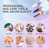 image:imageMelodySusie 3Pcs Nail Drill Bits Set 332 Carbide Tungsten Bits Long Flame Smooth Round Top Small Barrel and Tapered Nib Bits Suitable for Manicure Pedicure Cuticle Gel Acrylic Remover PurpleD Set