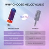image:imageMelodySusie 3Pcs Nail Drill Bits Set 332 Carbide Tungsten Bits Long Flame Smooth Round Top Small Barrel and Tapered Nib Bits Suitable for Manicure Pedicure Cuticle Gel Acrylic Remover PurpleC Set