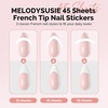 image:imageMelodySusie 48 Sheets French Manicure Nail Stickers 12 Designs SelfAdhesive Nail Tip Guides Professional French Tip Tools for DIY SalonQuality Nail Art Decoration45