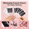 image:imageMelodySusie 48 Sheets French Manicure Nail Stickers 12 Designs SelfAdhesive Nail Tip Guides Professional French Tip Tools for DIY SalonQuality Nail Art Decoration48